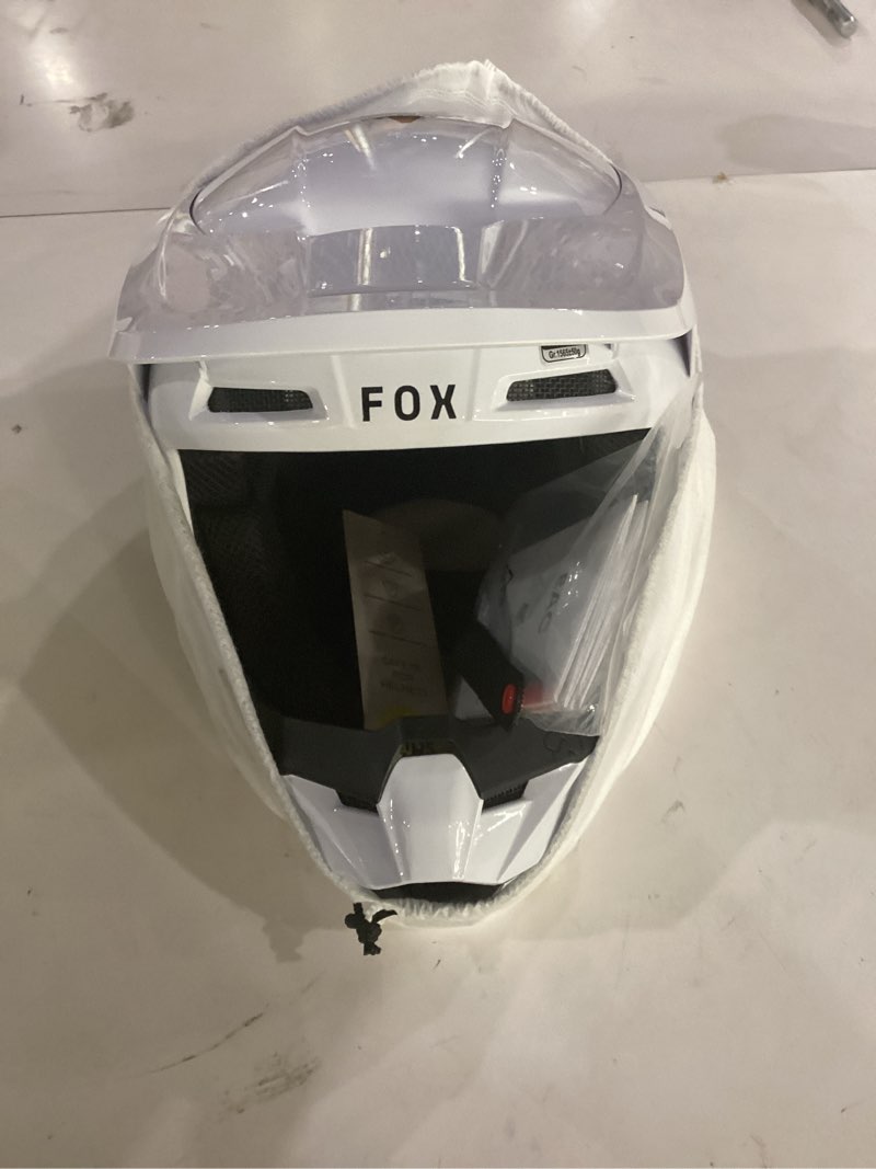Condition photo showing Good Condition for fox racing unisex-adult v core mips motocross dirt bike helmet, matte white large white