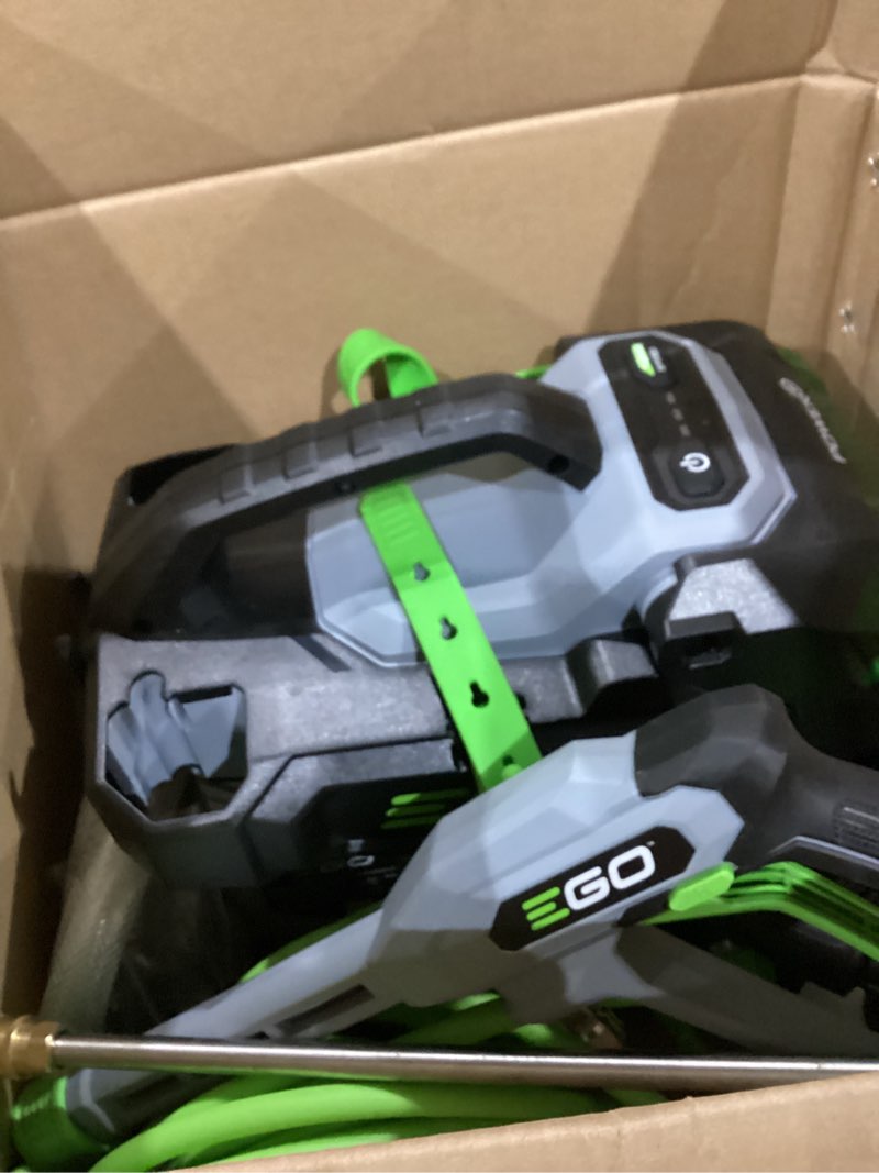 Condition photo showing As Is for ego power+ compact 2100-psi 1.2-gpm cold water battery pressure washer with 4 spray tips