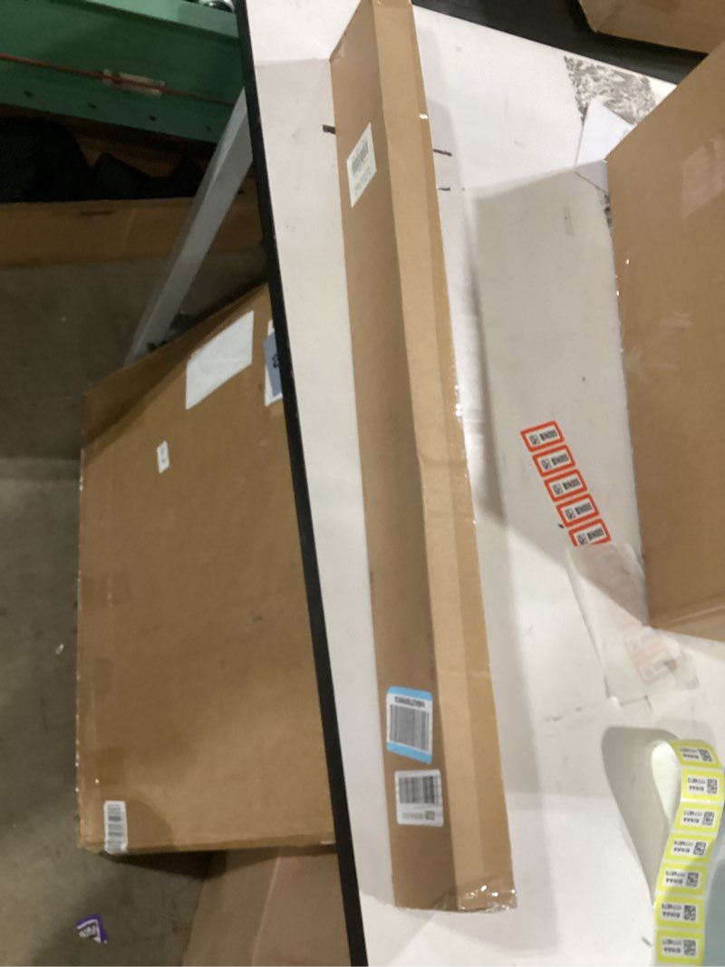 Condition photo showing As Is for LazBlinds Cordless No Tools-No Drill 1" Vinyl Horizontal Mini Blinds, Light Filtering Blinds for Windows, Blinds & Shades for Window, 31" W x 64" H, Cream