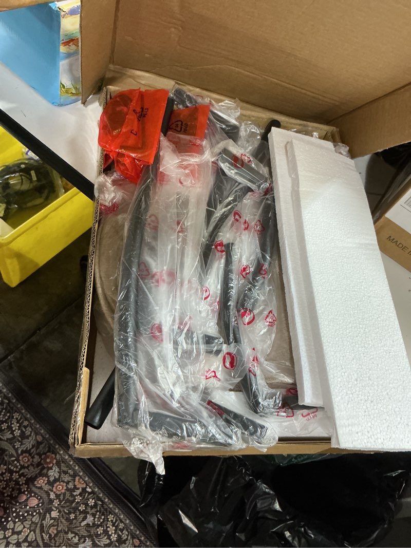 Condition photo showing New/Like New for side table with charging station, small round end table with basket, usb port and outlet, 3 tiers sofa couch table bedside table for living room bedroom, small spaces, 11.81in rustic brown rustic brown 11.81" dia with power strip