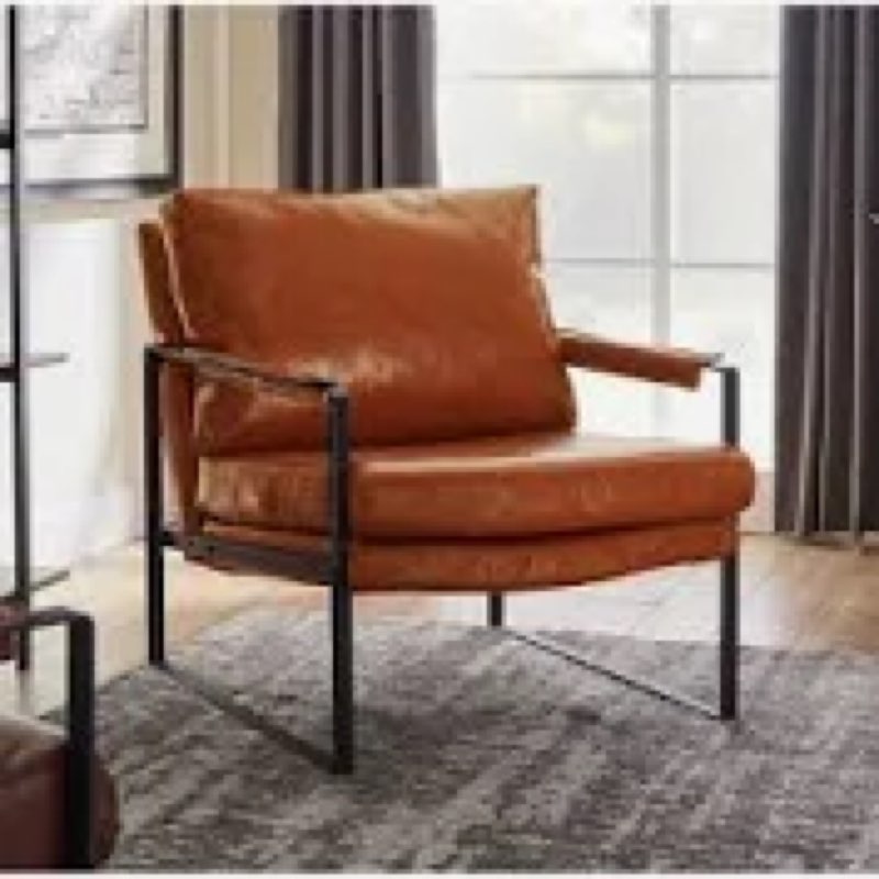  Mirsade 27.09'' W Leather Upholstered Accent Armchair 17 Stories Leather  set of 2 