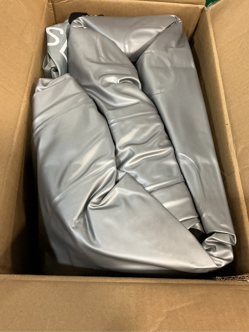 Condition photo showing As Is for vosser twin air mattress with built in pump,18” raised blow up mattress,inflatable mattress in 2 mins,single twin size air mattress for camping,floor&travel, air bed for adults,330lb max silver 18" twin