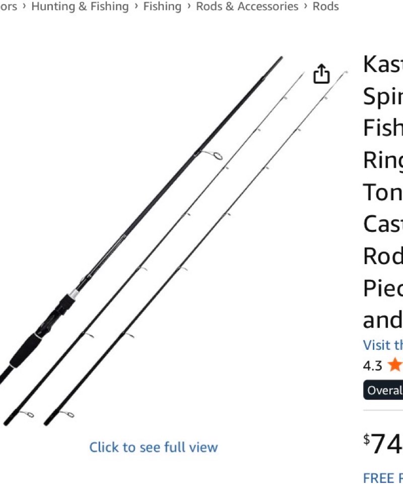 KastKing Perigee II Fishing Rods - Fuji O-Ring Line Guides, 24 Ton Carbon Fiber Casting and Spinning Rods - Two Pieces,Twin-Tip Rods and One Piece Rods