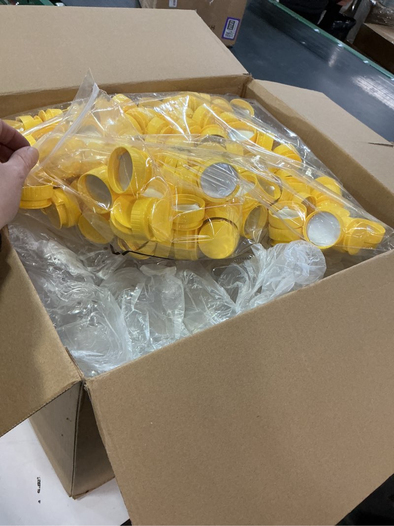 Condition photo showing New/Like New for Patelai 120 Pcs Plastic Honey Bear Bottle Bear Shape Clear Honey Containers Empty Dispenser with Yellow Lid Jars Cup to Store Dispense Holiday Baby Shower Gifts(150ml/6oz) 6 fl oz