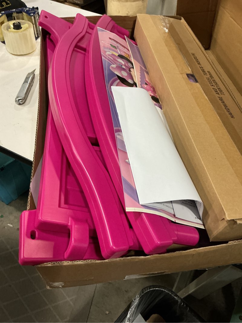 Condition photo showing Good Condition for delta children plastic toddler bed, disney minnie mouse minnie mouse bed