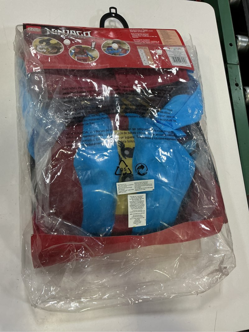 Condition photo showing New/Like New for nya deluxe ninjago lego costume, small/4-6x
