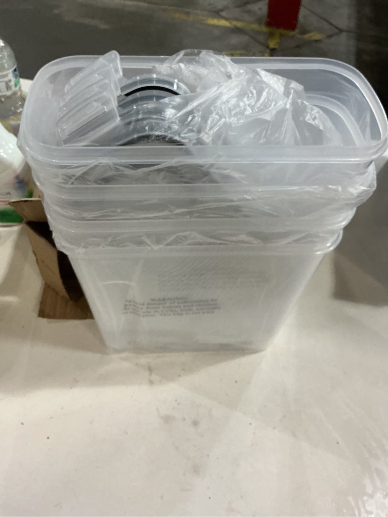Condition photo showing New/Like New for filament storage box - 4 pack 4l 3d printer filament containers with 4 hygrometers, airtight dry boxes for sealing and protection, water-proof & dust-proof, reusable desiccant, tube cutter & labels