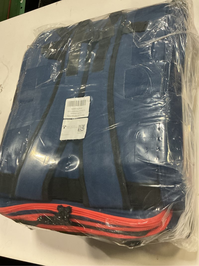 bosynoy snowboard bag with wheels, extendable ski bags for air travel length up to 175cm, water resistant snowboard travel bags for flying, padded ski bag for boots up to size 13, helmet, jacket,blue navy and red