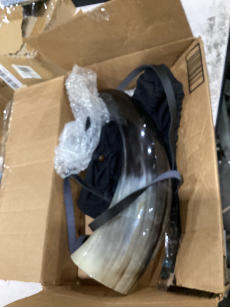 Condition photo showing Good Condition for lord of battles blowing war horn/pibole/medieval/viking/call/war horn genuine ox bugle horn handcrafted blowing horn