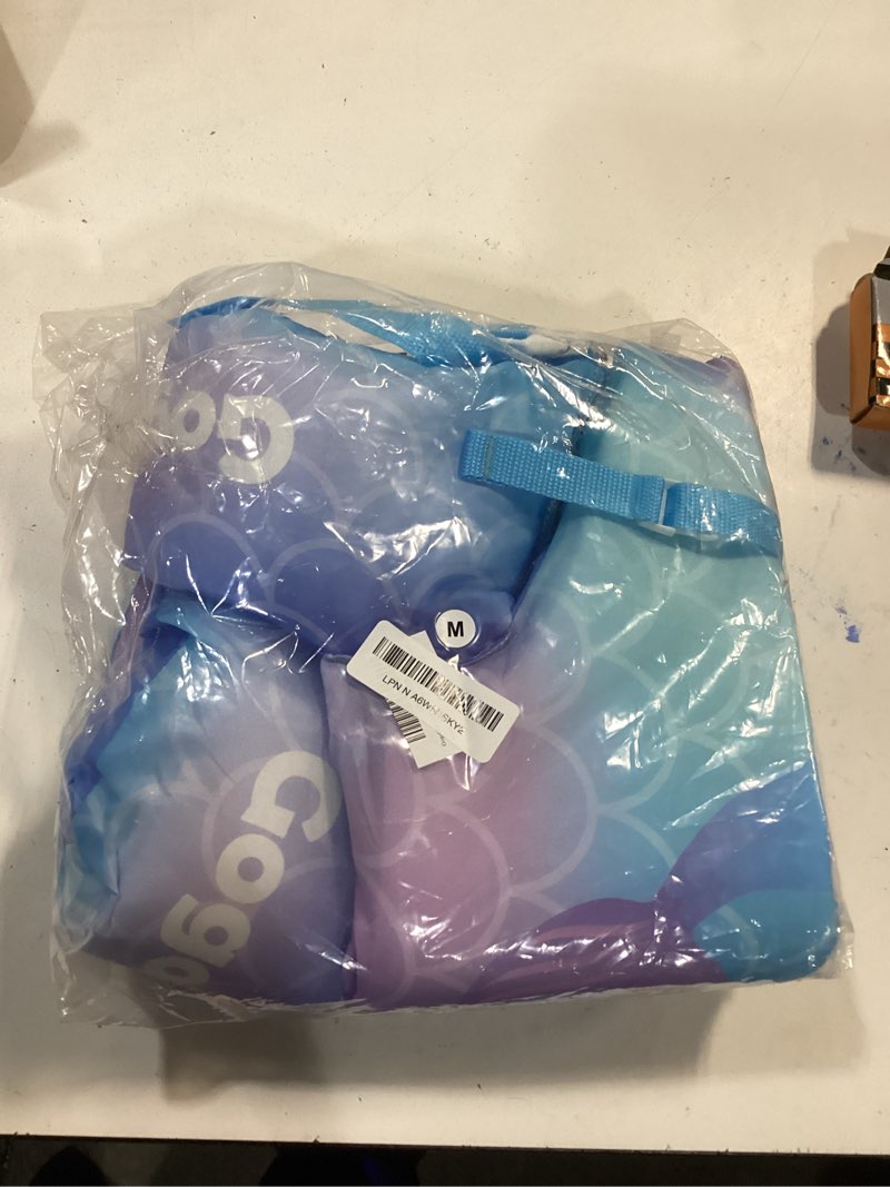 Condition photo showing As Is for Gogokids Toddler Swim Vest for Kids 24-66 lbs, Swimming Pool Floats Vest[CPC Certified & Adjustable  purple and Blue