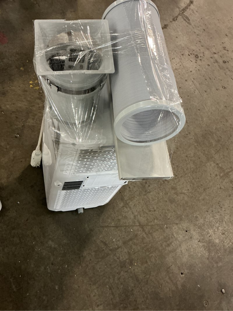 Condition photo showing As Is for 6,000 btu (sacc) / 8,765 btu (ashrae) portable air conditioner cools up to 250 sq. ft.