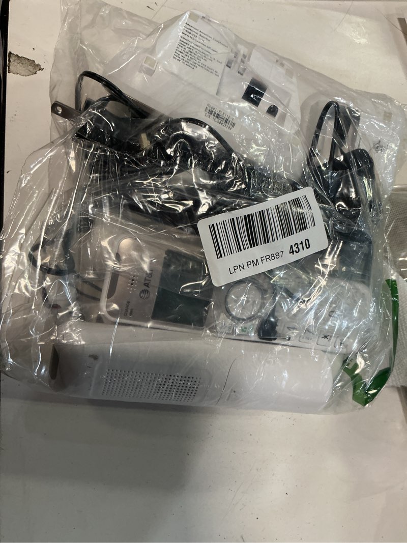 Condition photo showing As Is for AT&T Cordless Phones for Home with Answering Machine, 4 Handsets DECT 6.0 Bluetooth Expandable, Smart Call Blocking, Caller ID, Intercom and Bluetooth, Connect to Cell, BL3112-4
