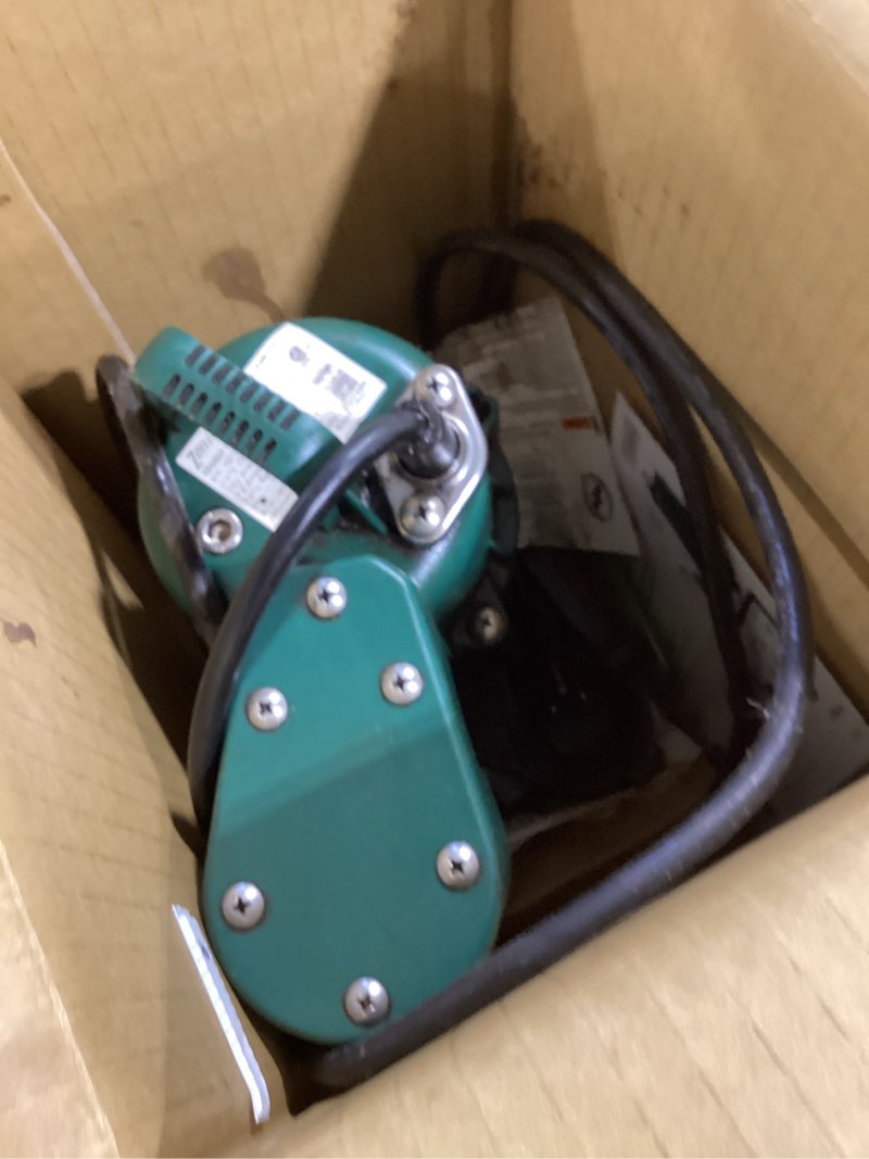 Condition photo showing Good Condition for zoeller 1/2 hp 3600 gph cast iron vertical float switch ac submersible sump pump