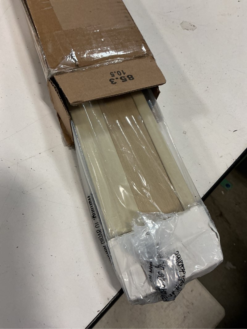Condition photo showing Good Condition for lazblinds cordless cellular shades, blackout privacy honeycomb shades for home, thermal insulation noise reduction blinds for windows, 34'' w x 48'' h, cream blackout-cream 34'' w x 48'' h