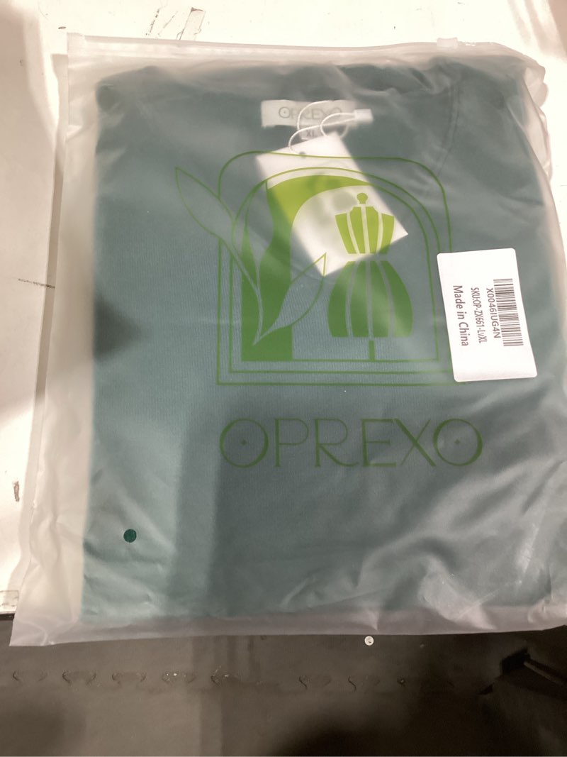 Condition photo showing Good Condition for Women's V Neck Pullover Sweater Long Sleeve Soft Knit Lightweight Jumper Tops Forest Green X-Large