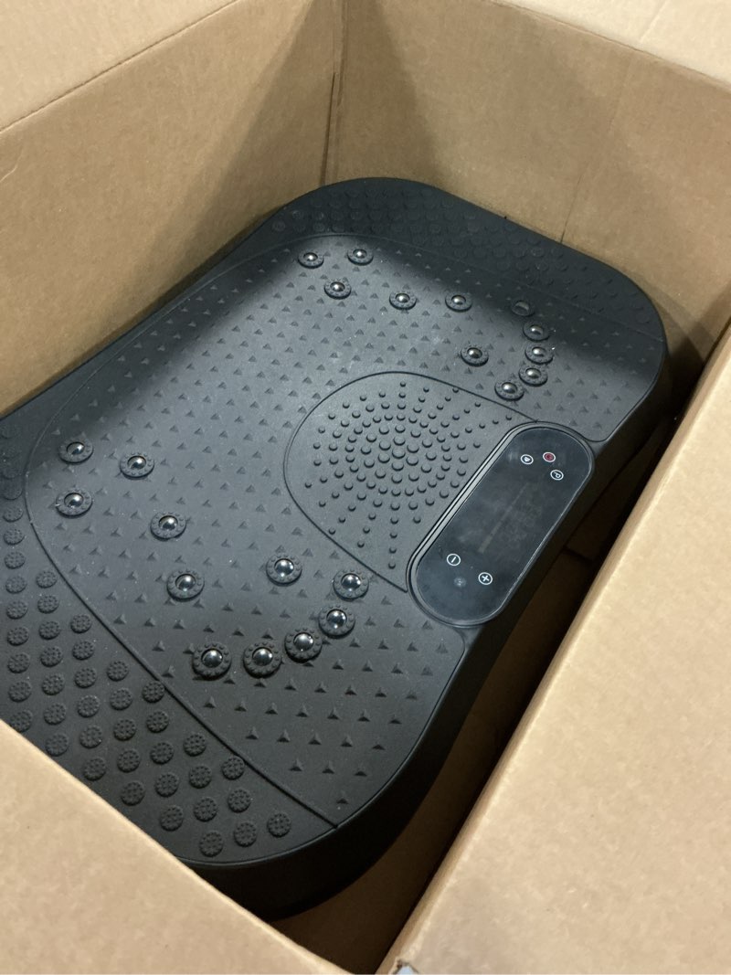 Condition photo showing As Is for SoftGym Vibration Plate Exercise Machine for Lymphatic Drainage,Power Vibrate Stand Shake Board 450 Lbs Capacity Whole Body Workout Waver with Fitness Resistance Bands Weight Loss Gifts for Women Men