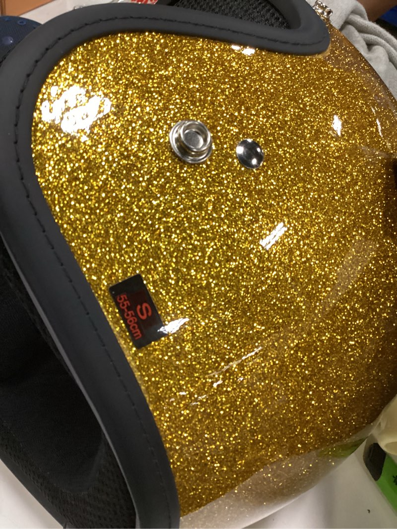 Condition photo showing Good Condition for vcan v85c 3/4 open face motorcycle helmet dot approved gloss black x-small