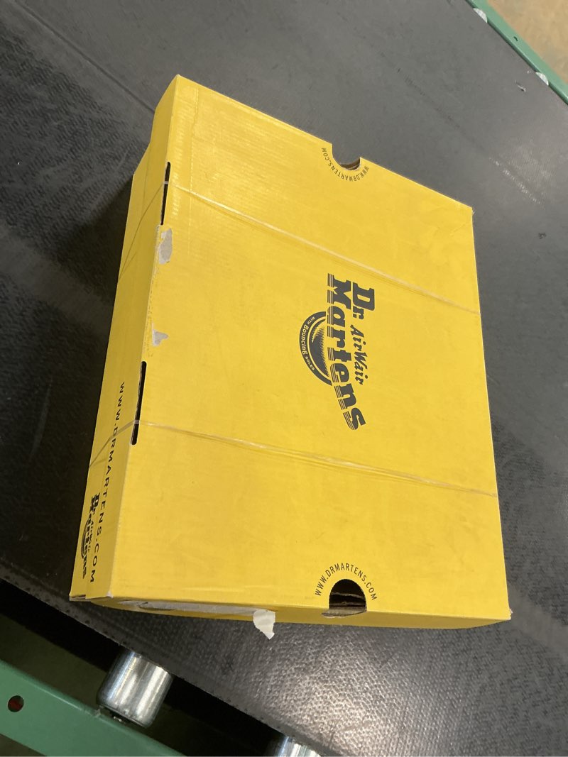 Condition photo showing New/Like New for Dr. Martens, Jadon -Eye Leather Platform Boot for Men and Women 7 White Polished Smooth