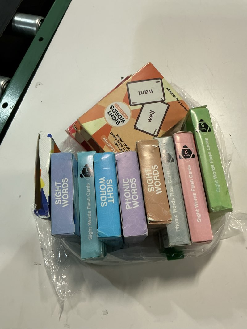 Condition photo showing Good Condition for 1012 sight words/phonics flash cards, dolch & fry high frequency site words, learn to read cvc blends,short/long vowel sounds, flash cards games for prek kindergarten 1 2 3 4 5 6 grade,kids 4-13 years 1000 sight words