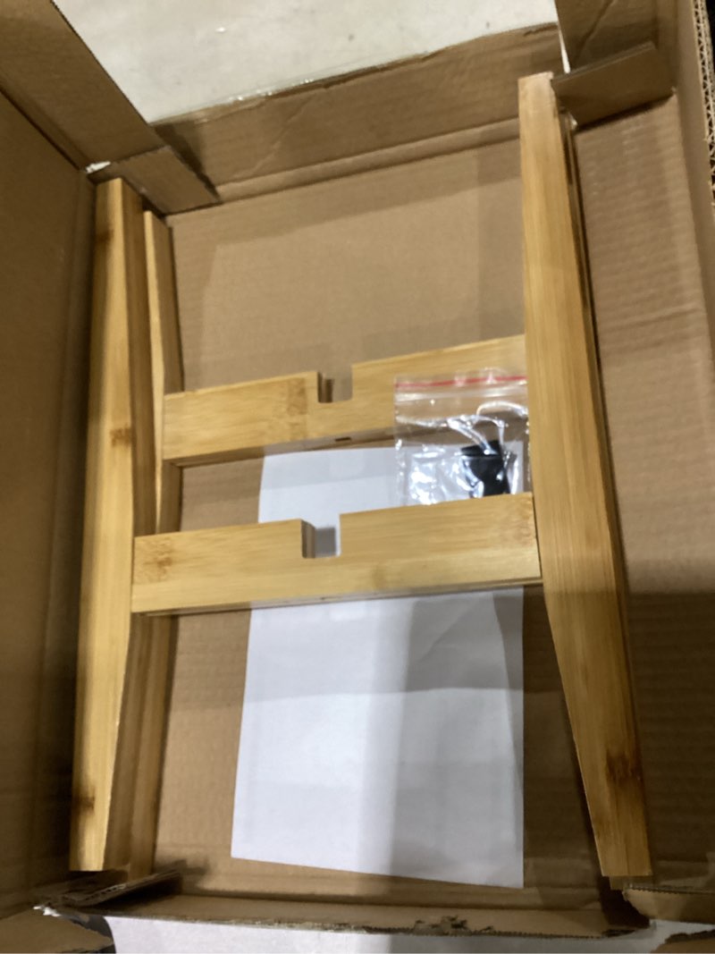Condition photo showing Good Condition for plant stand indoor, bamboo plant shelf, adjustable corner plants flower holders single floor plant stand, fits 8 to 12 inches pots,(pot & plant not included)(nature) bevel nature 8-12in