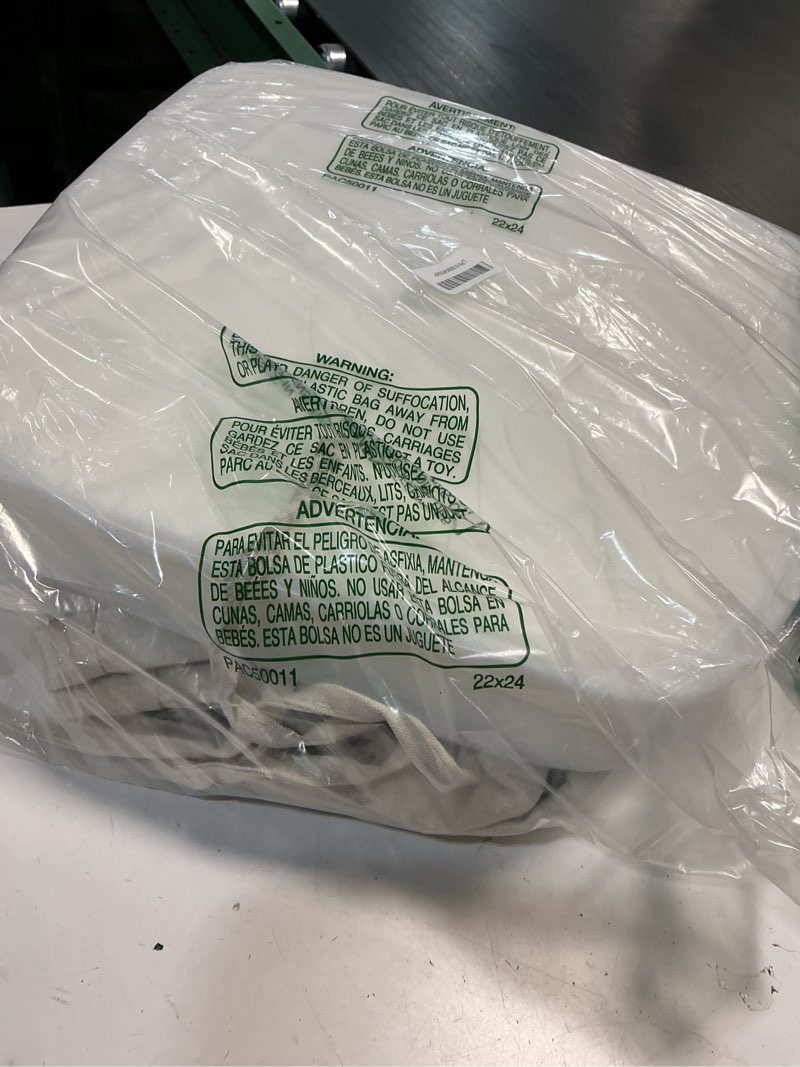 Condition photo showing New/Like New for aaaaacessories d-shaped chair cushions, 2" thick dining chair pads with ties and removable, machine-washable cover, 17" x 16", set of 2, natural linen natural linen 2 count(pack of 1)