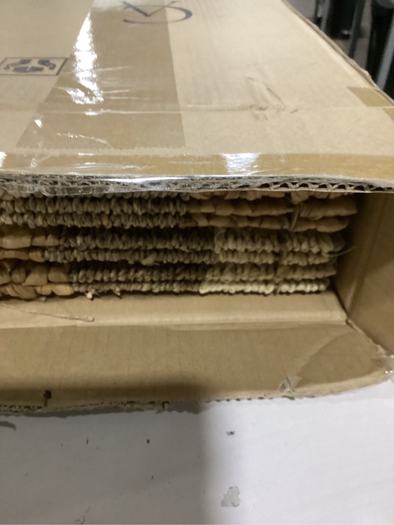 Condition photo showing Good Condition for 12x12 storage cube bins wicker storage basket for cube shelf, natural foldable square baskets for storage, large woven cube storage bin with handle, baskets for pantry, bedroom set of 4 11.8 x 11.8 in