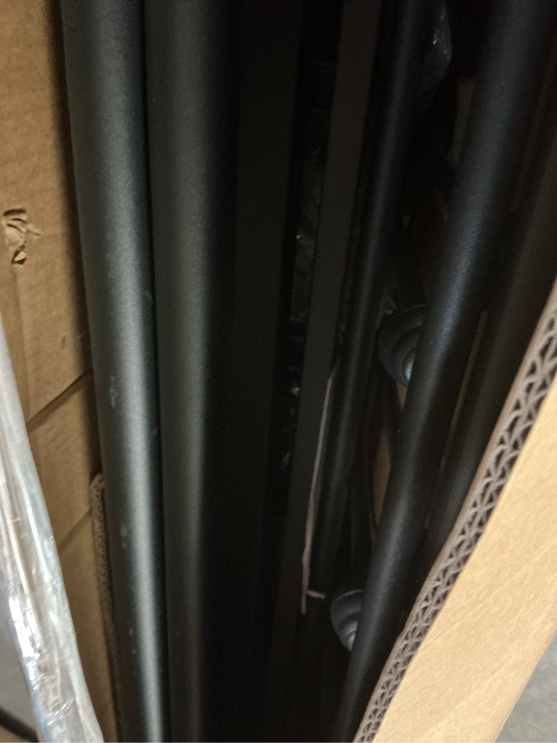 Condition photo showing As Is for black(full size metal bedframe