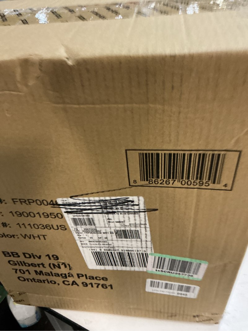 Condition photo showing New/Like New for baby brezza new and improved formula pro advanced formula dispenser machine - automatically mix a warm formula bottle instantly - easily make bottle with automatic powder blending, white