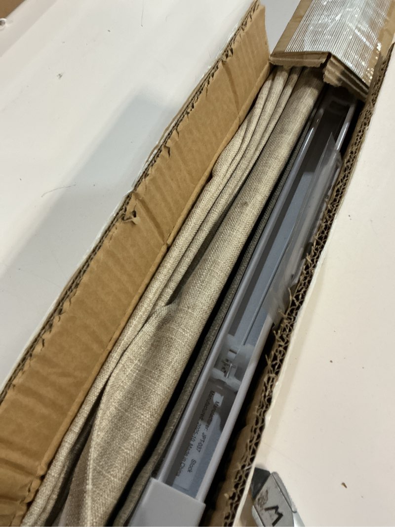 Condition photo showing Good Condition for LazBlinds No Tools No Drill Cordless Roman Shades for Windows, Blackout Thermal Insulated UV Blocking Window Blinds, Lightweight Fabric Blinds for Indoor Windows, 35.5" W x 60" H, Blackout - Beige Beige 35.5" W x 60" H
