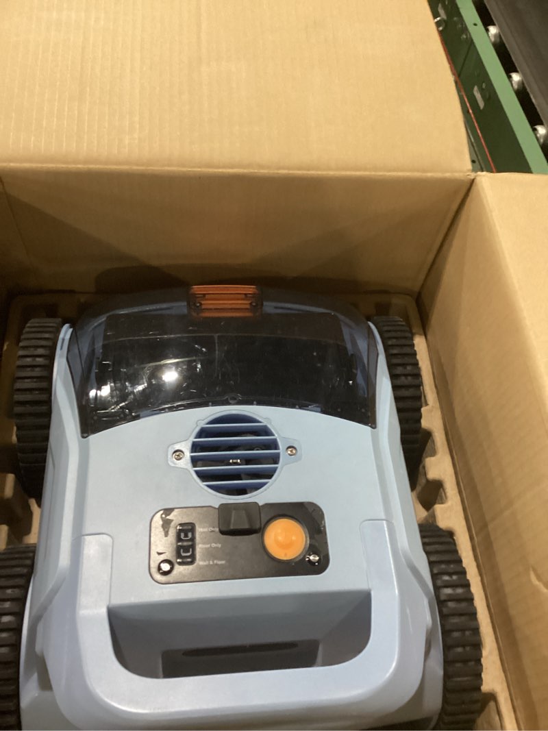 Condition photo showing As Is for (2025 New) Robotic Pool Vacuum, Robotic Pool Cleaner for Inground Pools, Pool Robot with Smart Navigation, Floor/Wall/Waterline Cleaning, 180 Mins Runtime for Pool Up to 2100 Sq.ft