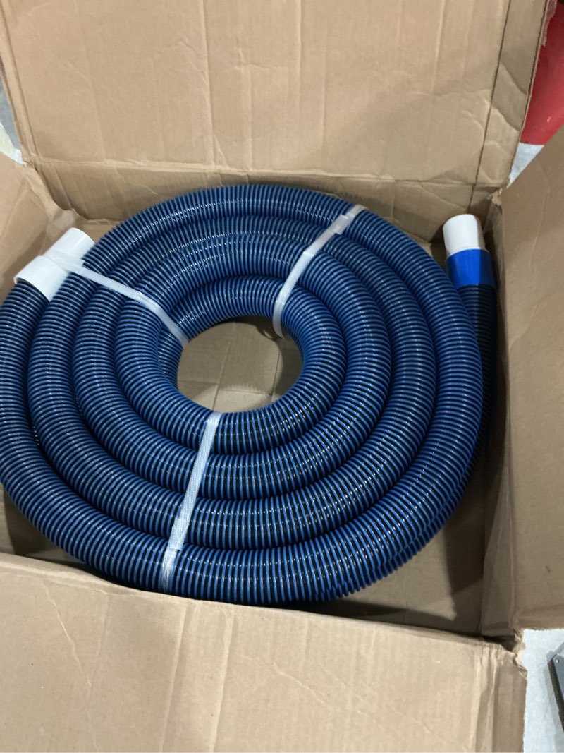 Condition photo showing Good Condition for wessel-werk pool vacuum hose | 1.25 inch x 36 ft. with swivel cuff, blue | easy, tangle-free for inground & above ground use | durable pool cleaner hose, made in the usa 1.25 in. diameter 36 ft. pool hose