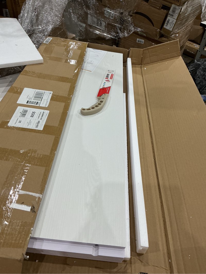 Condition photo showing Good Condition for wire rack covers for shelves, 40*12 inch wires shelf cover, shelfs covers for wire shelving, easy to cut install wires shelf 0.31-inch thick moisture durable shelfs liner for kitchen, pantry white white 40w x 12d