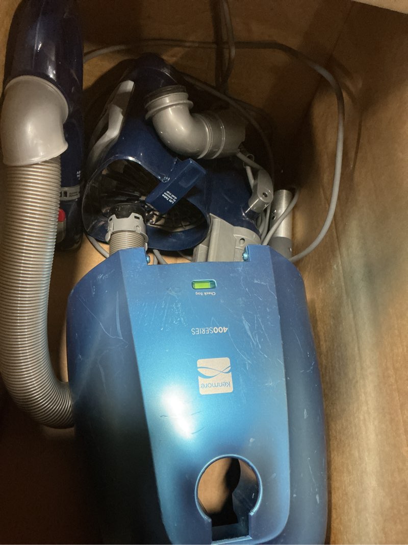 Condition photo showing As Is for Shark Upright Vacuum, Navigator Lift-Away Deluxe with Large Dust Cup Capacity, HEPA Filter, Swivel Steering, Upholstery Tool & Crevice Tool, Blue, NV360