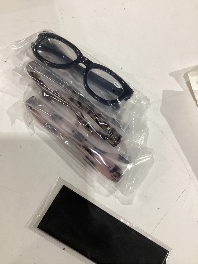Condition photo showing New/Like New for fashion- readers for women - stylis style reading glasses with blue light blocking and spring hinge 3 mix a 2.0 x