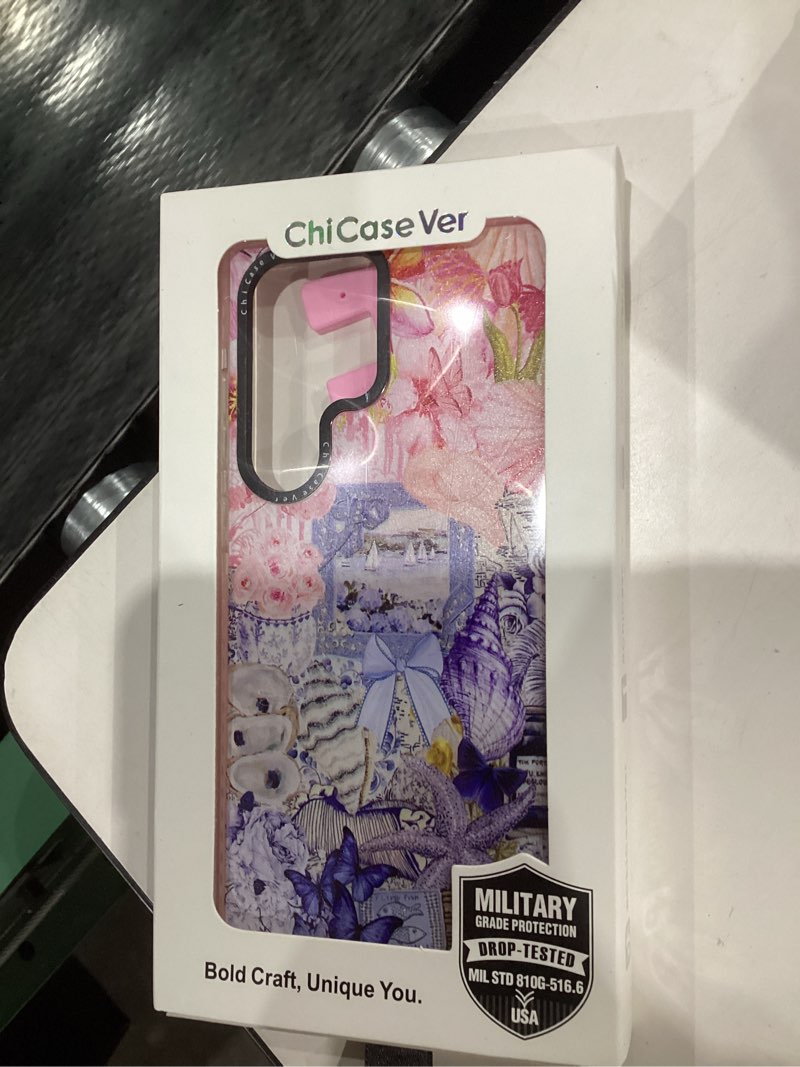 Condition photo showing New/Like New for for Samsung Galaxy S23 Ultra Case, Coastal Vintage Pattern with Flowers & Shells,Military-Grade Drop Protection,Vintage Seaside Soft Slim TPU Cover with Camera Protection for Girls Sunflower1 Samsung Galaxy S23 Ultra