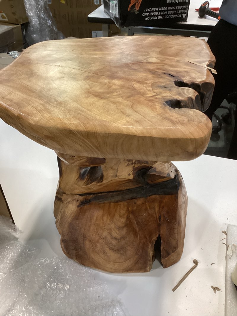 Condition photo showing Good Condition for WELLAND Mushroom Seat Stool, Cedar Wood Flower Root/Stand