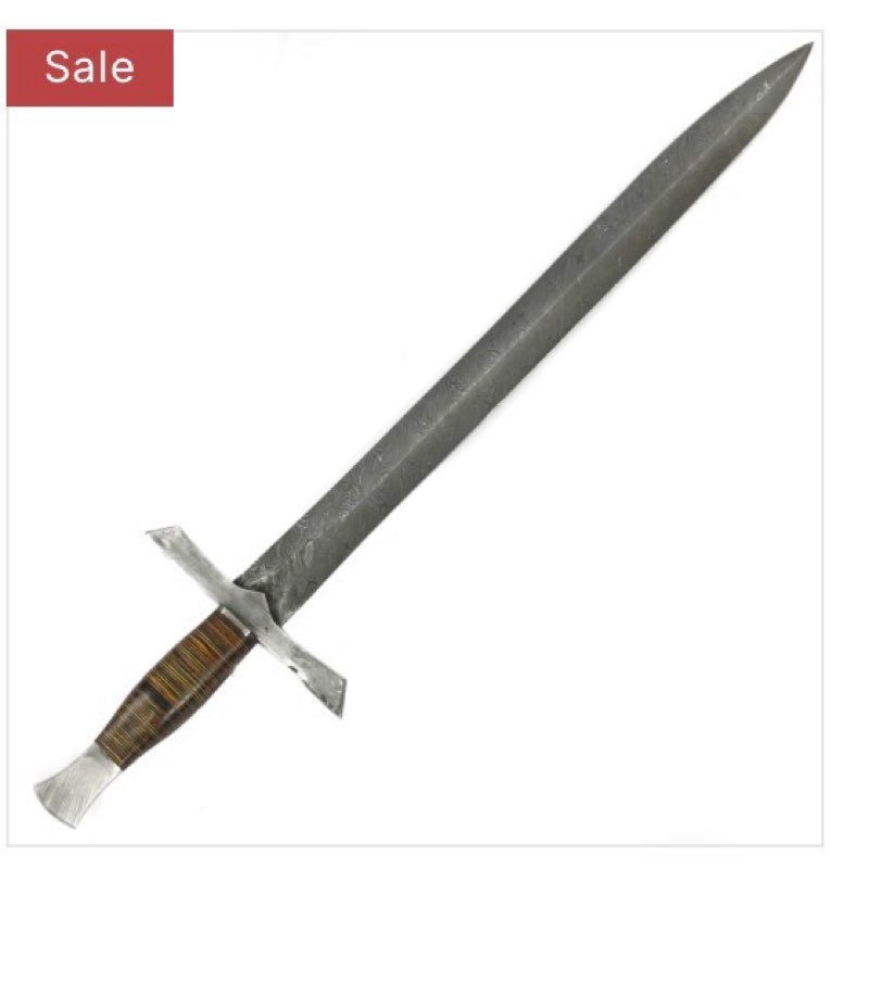 Bastard Sword- High Carbon Damascus Steel