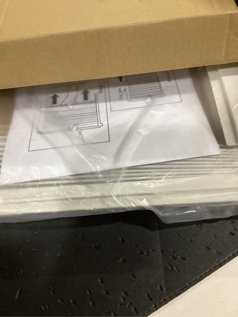 Condition photo showing New/Like New for flamorrow window air conditioner side panels with frame, fits 5,000 btu window air conditioners, ac accordion filler kit and air conditioner curtain replacement for window ac units white - 5,000 btu