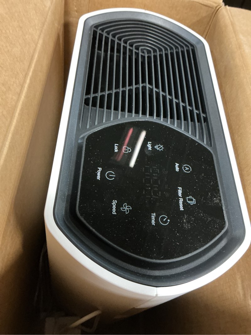 Condition photo showing As Is for Powerful Air Purifiers for Home Large Room Up to 2400 Ft² with Air Quality Monitor 20dB Sleep Mode, Air Purifier for Bedroom Office Living Room HAP602 ?No WF) Eggshell