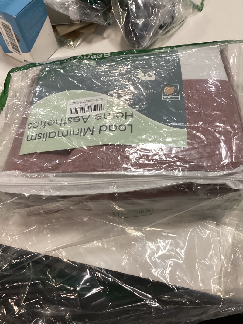 Condition photo showing New/Like New for Guken 100% Blackout Curtains 90 Inch Length 2 Panels Set for Girls Bedroom Back Tab Thermal Insulated Black Out Linen Drapes Room Darkening Window Curtains 90 Inches Long,Dusty Rose Dusty Rose 52"W x 90"L (Pack of 2)