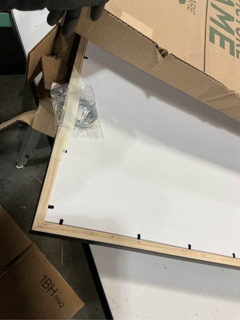 Condition photo showing Good Condition for 20x24 Shadow Box Frame Contemporary Black | 3/4" Depth of Usable Space| Interior Size 20x24 or 24x20 Inches| UV Resistant Acrylic, Acid-Free Backing, Wall Hangers | Made in USA