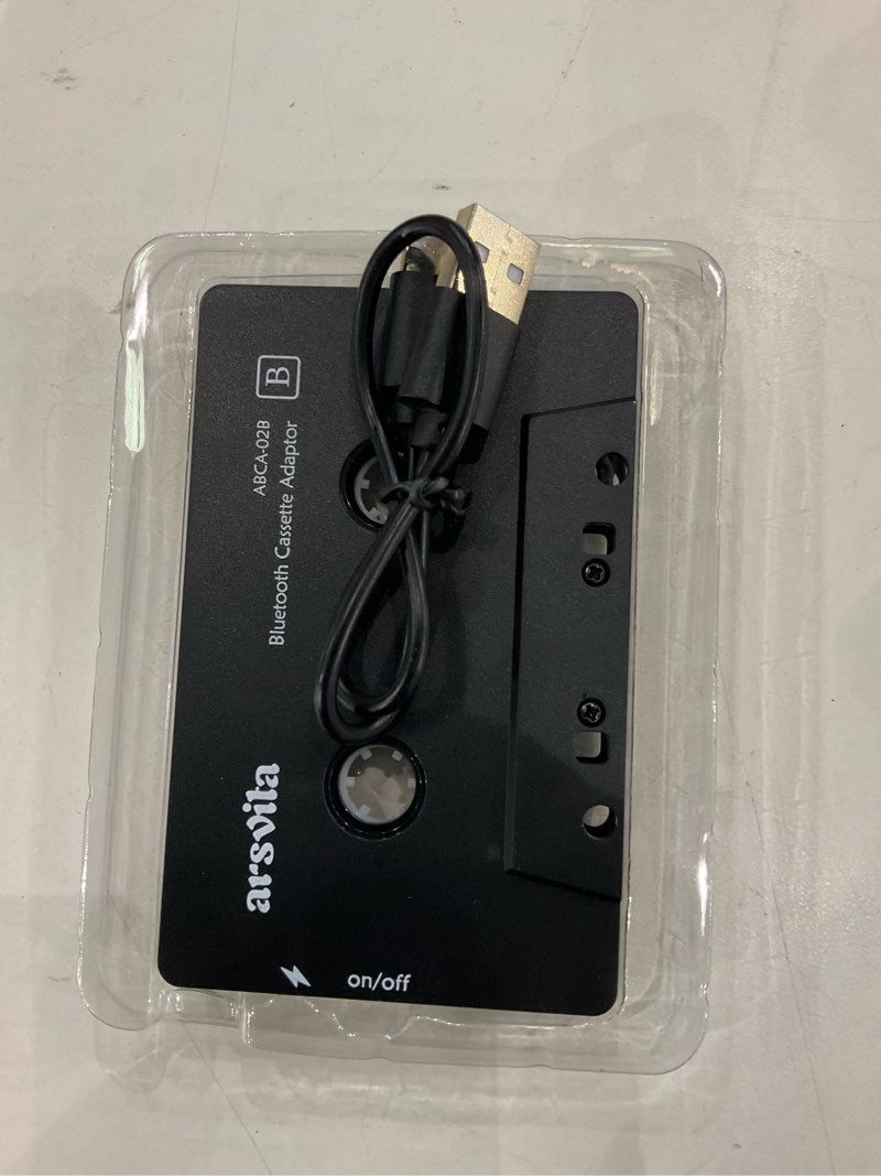Condition photo showing New/Like New for Arsvita Car Audio Bluetooth Wireless Cassette Receiver, Tape Player Bluetooth 5.0 Cassette Aux Adapter, Black