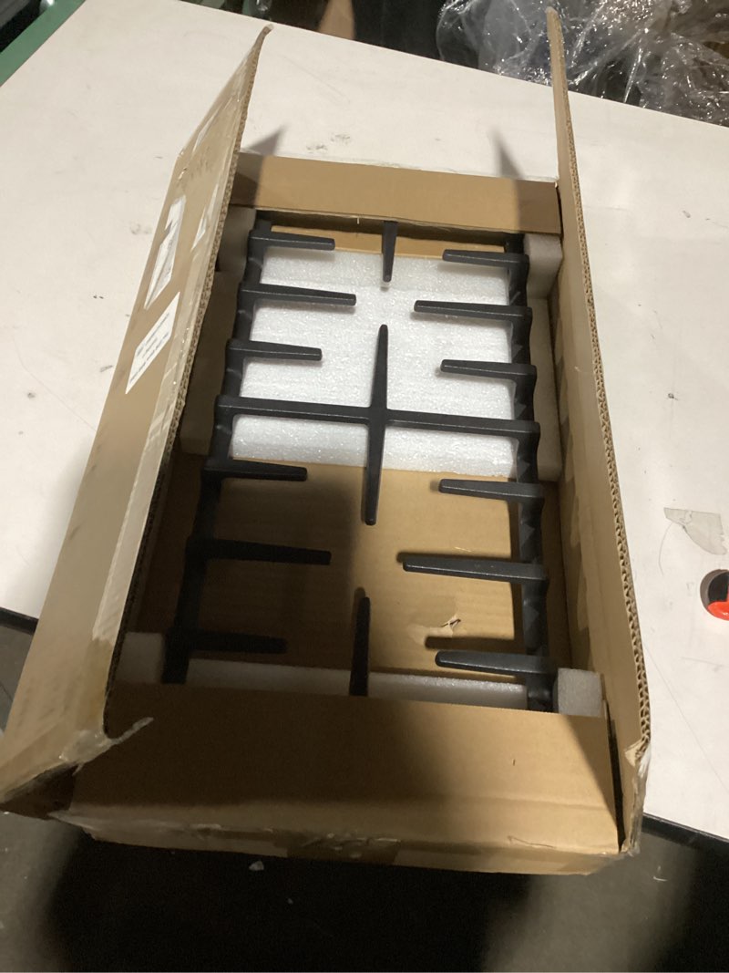 Condition photo showing As Is for WB31X27150 Stove Center Grate Replacement for GE Stove Parts 19.3’’ x 9'' JXGRATE1 WB31X24737 Grate General Electric Gas Range Parts Surface Burner Grate GE Cast Iron Rack (Not JXGRATE2 JXGRILL2)