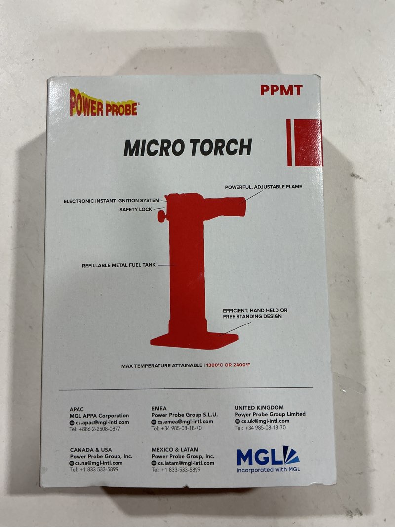 Power Probe MT Micro Torch (PPMT) [Car Diagnostic Tool, Butane Powered, Heating, Soldering Tool, Ele