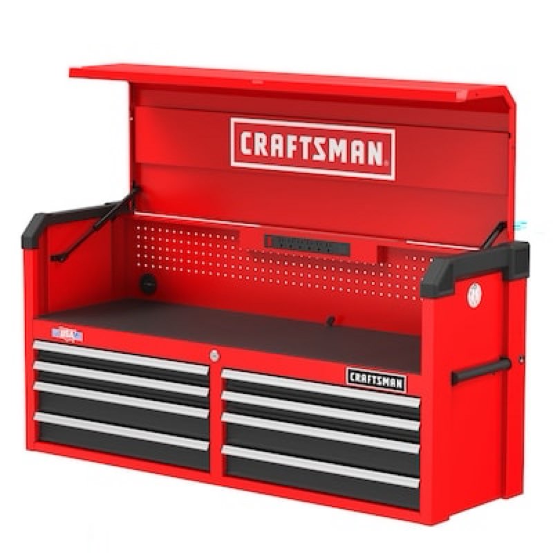 craftsman 2000 series 51.72-in w x 24.7-in h x 16.32-in d 8 -drawer steel tool chest