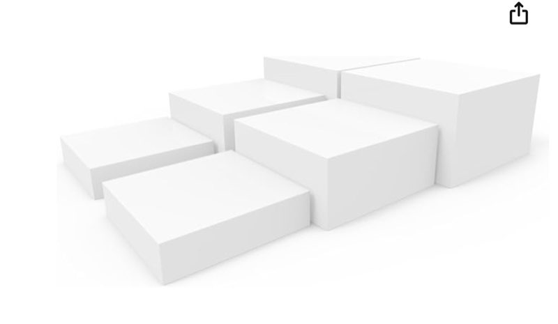 pecmuikee buffet risers, food risers for buffet table, display stand shelf for catering dessert coll