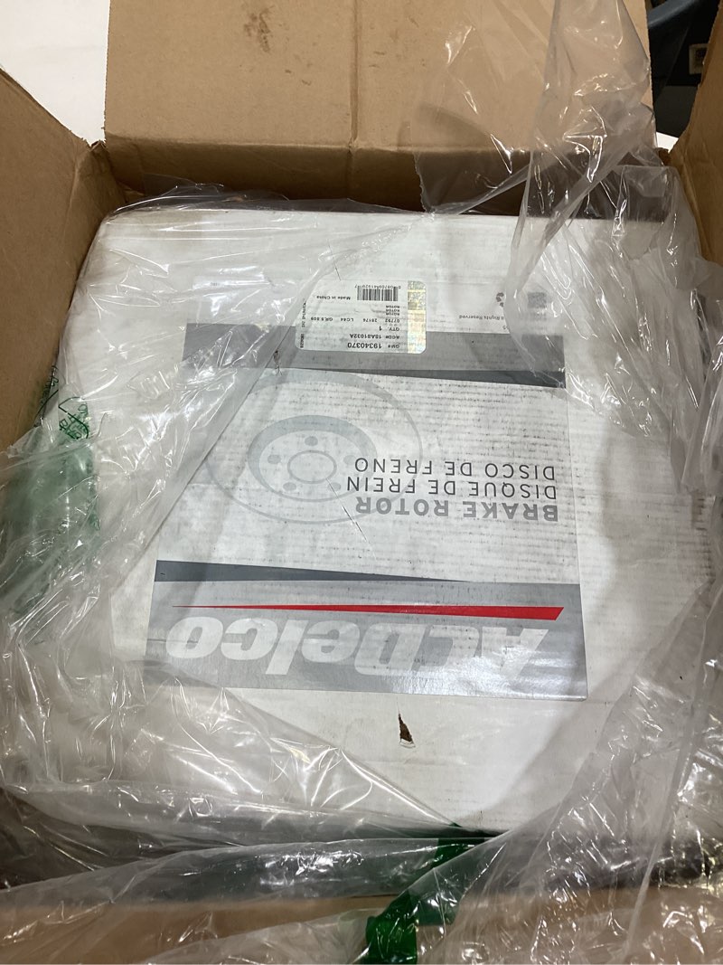 Condition photo showing As Is for acdelco silver 18a81032a rear disc brake rotor