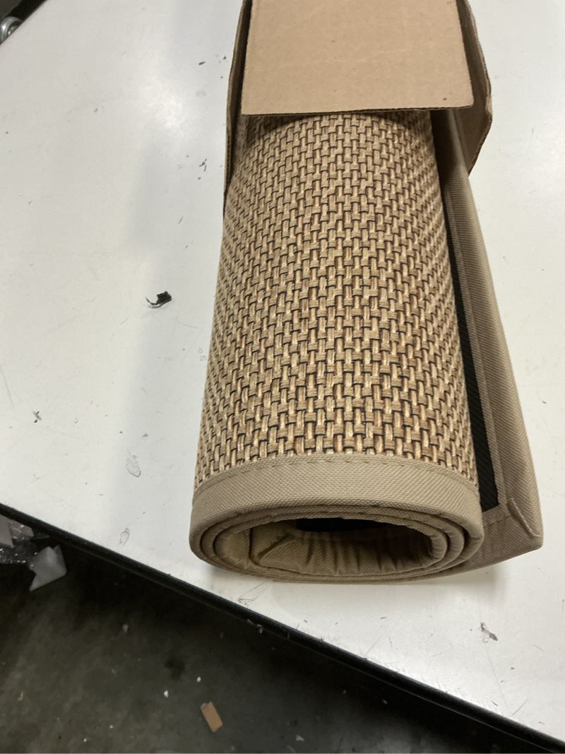Condition photo showing Good Condition for dexi ultra thin entryway indoor door mat 32x48, non slip rubber backing inside entry mat, low profile easy clean dirt trapper doormat for inside entrance patio, beige 2'8" x 4' (rectangular) beige