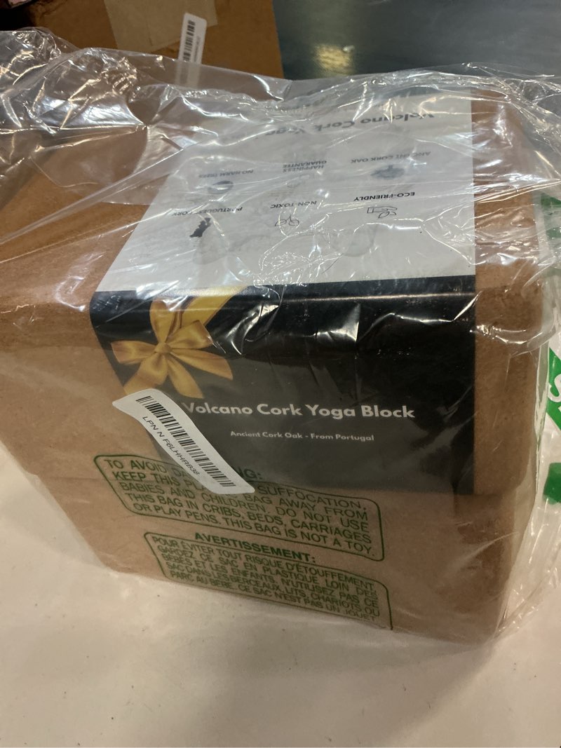 Condition photo showing New/Like New for cork yoga blocks 2 pack set -natural cork from portugal, 9"x6"x4" yoga blocks non-slip&anti-tilt for women| men, lightweight, odor-resistant| moisture-proof, perfect yoga equipment