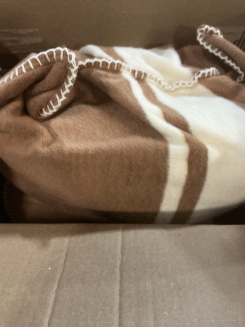 Condition photo showing Good Condition for preston lane highrise throw pillow – 21" x 21", premium cotton blend, decorative accent pillow for sofa, bed & boho home décor, made in portugal, camel camel standard